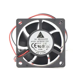 Delta 60x60x25MM 12V DC 0.15A 1.68W AFB0612H 4205RPM Locked Rotor Protection CPU Inverter Tubeaxial Cooling Fan