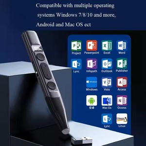 Présentateur sans fil, <span class=keywords><strong>télécommande</strong></span> de <span class=keywords><strong>présentation</strong></span> avec contrôle du volume et des hyperliens, RF 2,4 GHz, USB, <span class=keywords><strong>télécommande</strong></span> <span class=keywords><strong>PowerPoint</strong></span> - Product Image 4