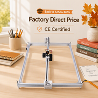 Machine de gravure laser de bureau 6550, mini routeur CNC pour la rentrée scolaire, cadeaux pour enseignants, ornements personnalisés, porte-clés en liège