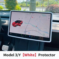 Für Tesla Model 3 Y Highland Bildschirmschutz Silikonrahmen Display-Randabdeckung Zentralsteuerungszubehör 2024 2023 2022
