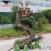 Robot Jurassic africain réaliste, grande taille, animal brun occidental