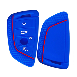 เคสกุญแจรีโมทอัจฉริยะแบบมี4ปุ่มทำจากซิลิโคนสำหรับ <span class=keywords><strong>X1</strong></span> X3 X5 X6 F48 F16 - Product Image 3