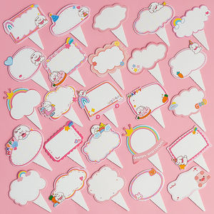 Làm bằng tay Internet người nổi tiếng phim hoạt hình thẻ giấy thiệp chúc mừng với phước lành cho sinh nhật Bánh trang trí món tráng miệng Bảng thẻ - Product Image 3