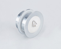 Tapón de Drenaje de Desagüe Cromado de 2 Pulgadas sin Ranura para Baño, Cocina y Hogar, Venta Directa de Fábrica