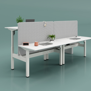 Großhandel moderne L-Form Holz Executive Office Schreibtisch Höhe verstellbar faltbar Automatic Manager <span class=keywords><strong>Computer</strong></span> stehend Schreibtisch - Product Image 2