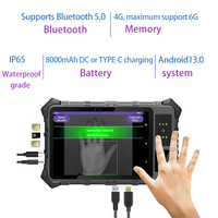 Tableta biométrica Tendcent con reconocimiento de venas de Palma, lector de huellas dactilares, resistente al agua, reinicio personalizable, soporte OEM/ODM, batería WiFi 4G