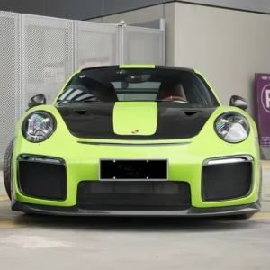 Splitter anteriore in fibra di carbonio a secco e labbro del paraurti per Porsche <span class=keywords><strong>911</strong></span> 991 PP Surround installazione GT2RS modello corpo - Product Image 4
