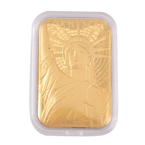 Hoja de Relieve de Oro 31x45,5mm 10mg Estatua DE LA Libertad Lámina de Oro - Product Image 1