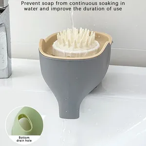 Boîte à Savon NOUVELLE Double Couche Moderne en Plastique Écologique Créative Mignonne en Forme d'Éléphant Étanche avec Égouttoir Accessoires de Cuisine et Salle de Bain - Product Image 2