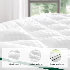 Surmatelas matelassé <span class=keywords><strong>Novilla</strong></span> 5 cm 120x190 Écologique Confort réglable Respirant Lavable Housse de matelas matelassée Poche profonde 30 - Product Image 5