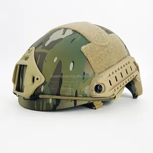 Snelle Tactische Helm Aramid Fiber Iiia.44 Level Helm Met Hoogwaardige Wendy Ophanging Voering Cp Camouflage Kleur