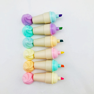 अनुकूलित मिनी बहु रंगीन मार्कर पेन स्कूल कार्यालय और बच्चों के लिए 6 रंग हाइलाइटर मार्कर - Product Image 3