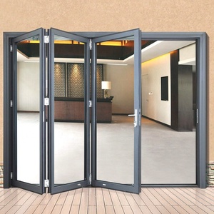 Portes pliantes en aluminium à double vitrage insonorisées pour véranda - Product Image 5