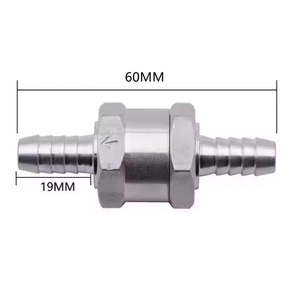 Nueva Válvula de Retención de Combustible de 4/6/8/10/12/14 mm, de Aleación de Aluminio, para Gasolina, Diésel, Agua, Línea de Combustible Unidireccional, para Peugeot, <span class=keywords><strong>Renault</strong></span> - Product Image 4