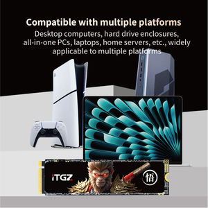 ITGZ M.2 NVME SSDエンクロージャーコンボUSB C 512GB/1テラバイトSSD (TLC) 、プラグ & プレイ、ツールフリーインストール - Product Image 6