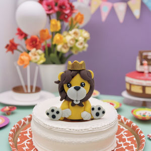 ดินโพลิเมอร์สำหรับตกแต่งเค้กอุปกรณ์ตกแต่งเค้กรูปสัตว์สวนสัตว์ป่างานแต่งงานงานวันเกิดเค้กโดนัทลูกกวาด - Product Image 4