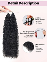 Nouvelles extensions de cheveux humains au crochet FH Pixie Curly Feathering Tip Miracle Knots 100g pour tressage
