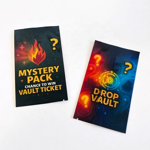 Tùy chỉnh giao dịch thẻ Mylar nhiệt niêm phong túi phim hoạt hình chơi thẻ đứng lên túi nhỏ túi nhựa bao bì lá cho bao bì thẻ - Product Image 3