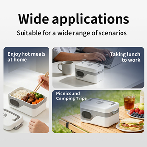 Boîte à lunch électrique 12V/24V/220V pour voiture et maison, grande capacité 1,5L, chauffage rapide, anti-fuite, chauffe-aliments - Product Image 4