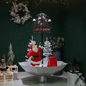 공장 도매 사용자 정의 만든 1.7 메터 큰 플라스틱 눈 크리스마스 트리 장식
