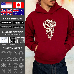 เสื้อฮู้ดดี้ลายทางแบบกลับด้านได้สำหรับผู้ชาย พิมพ์ลายการ์ตูน ผ้าฝ้าย 100% สไตล์ลำลอง สตรีทแวร์ เสื้อสวมหัว - Product Image 2