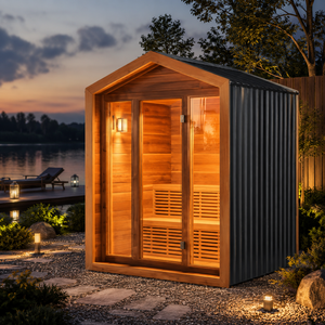 Cabane en bois de luxe personnalisée HG pour l'extérieur avec verrière panoramique pour jardin, villa, hôtel-resort - Product Image 2