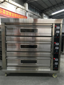 Horno de gas de 3 niveles y 9 bandejas para baguettes, croissants, pan de mantequilla y donas, con garantía remota de un año, máquina automática para aperitivos. - Product Image 2