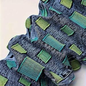 Nouveau jean en denim patchwork pour homme - Design unique à motifs carrés, tissu extensible de haute qualité, idéal pour le hip-hop - Product Image 4