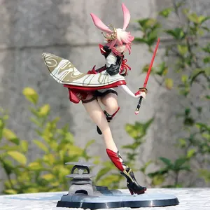 31cm Honkai Impact 3 Sakura Yae Action Figure Sexy Girls YAE SAKURA CHINESE DRESS VER. Flame Sakitama PVC Figures Model Toys