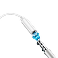 Adaptateur Type C vers 3,5 mm, câble audio Type-C vers prise jack 3,5 mm, audio numérique, prend en charge l'écoute de musique, la vision de la télévision, la communication vocale