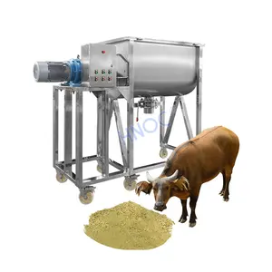 Horizontal Design Blender Machine Ribbon 1000 Kg 200kg Cattle/Pig/Animal Feed Mixer with 500kg per Batch