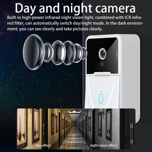 Cloches de porte avec caméra Vidéophone Appartements Homekit Sonnette de porte Appartements Wifi Sonnette de porte avec carillon - Product Image 3