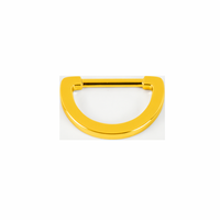 Anneau en D de luxe en alliage de zinc, accessoires pour sacs et bagages, durable et réglable