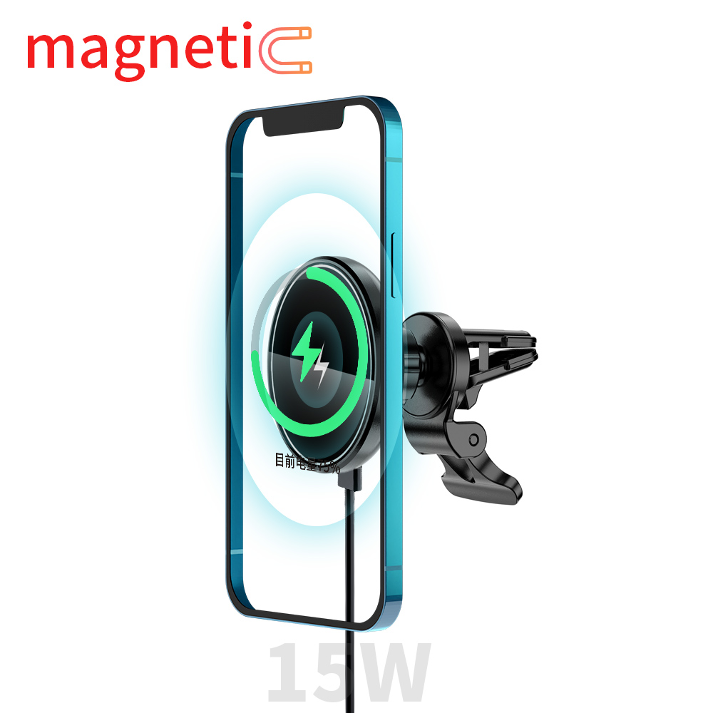 Магнитное автомобильное беспроводное зарядное устройство для iphone 12 Qi, беспроводное автомобильное зарядное устройство 15 Вт, быстрая зарядка телефона, автомобильный держатель, беспроводное зарядное устройство