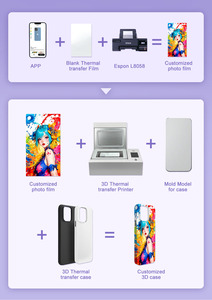 Thậm Chí một trường hợp điện thoại là ở mức giá bán buôn daqin 3D thăng hoa máy in tùy chỉnh trường hợp điện thoại in ấn với công nghệ truyền nhiệt - Product Image 4