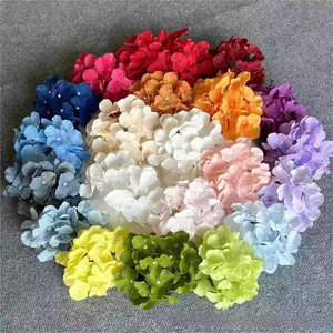 <b>Artificial</b> Fabric <b>Hydrangea</b> <b>Flowers</b> Faux Cheap Wedding <b>Flower</b> Arrangements <b>Hydrangea</b> Lifelike Texture - Product Image 1