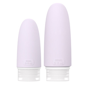 Portable Reusable Travel Size Lotion Shampoo Skincare Cosmetic Empty Toiletry <b>Squeeze</b> <b>Bottles</b> Refillable Silicone Travel <b>Bottles</b> - Product Image 3
