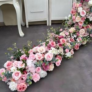 Décoration florale pour arche de mariage, rangée de fleurs suspendues pour événements et fêtes, motif rose, pivoine, orchidée - Product Image 3