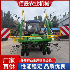 Volteador de Alfalfa Accionado por Tractor, Máquina Secadora de Heno, Elevador de Forraje, Equipo Agrícola Verde de Alta Productividad - Product Image 4