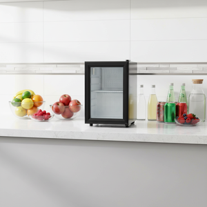 Mini Refrigerador Portátil para Hoteles Pequeños, con Puerta Transparente, para Almacenamiento en Frío, Barra de Hielo, Vinoteca - Product Image 2