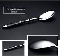 Ensemble de couverts modernes en acier inoxydable 18/0 avec manche en bakélite poli miroir pour la maison, les fêtes et les restaurants
