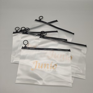 Custom Logo Matte Moisture Proof Stand up PE Clothing Packaging <b>Bags</b> with Frosted Zipper for Swimwear and Clothes - Product Image 2