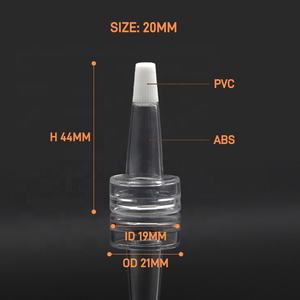 <span class=keywords><strong>Goutteur</strong></span> en <span class=keywords><strong>plastique</strong></span> souple transparent 13 mm 20 mm, bouchon compte-gouttes pour ampoule de poudre lyophilisée, flacon de sérum - Product Image 6