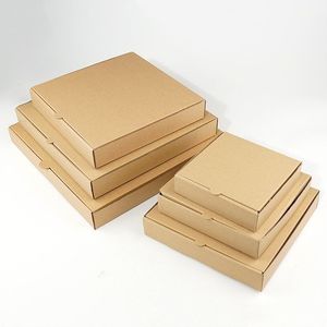 7 \ "9 \" 10 \ "12 \" scatola di imballaggio in carta Kraft ondulata per uso alimentare riciclabile pieghevole per Pizza e calzini scatola di pelliccia per la conservazione - Product Image 6