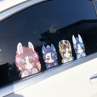 Autocollants de fenêtre de voiture personnalisés imperméables et amovibles, nouveau design, fenêtre familiale, dessin animé, espion, anime, autocollants de carrosserie