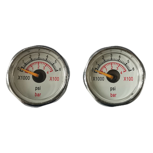 25 मिमी मिनी एयर प्रेशर गेज 7/16-20unf थ्रेड 400बार/6000pi रेंज - Product Image 3