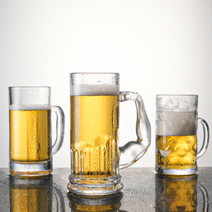 Divers modèles en gros avec logo personnalisé sublimation <span class=keywords><strong>verre</strong></span> chopes à bière <span class=keywords><strong>verre</strong></span> à bière avec poignée - Product Image 4
