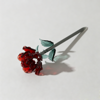 Rose en verre de Murano faite à la main, fleur artificielle, idéale pour la fête des mères, la Saint-Valentin, la décoration de la maison, du bureau ou du bureau à domicile