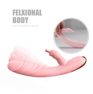 Amazon USA Warehouse Dual Heads Flexible Frau Sexspielzeug für Erwachsene Wasserdichter USB-wiederauf ladbarer Silikon-G-Punkt-Kaninchen-<span class=keywords><strong>Vibrator</strong></span> - Product Image 3