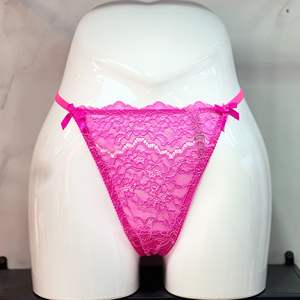 Bikini pour femme transfrontalier, couleur unie, broderie en dentelle, string ajouré, sexy et érotique, avec nœud, culotte triangle - Product Image 5